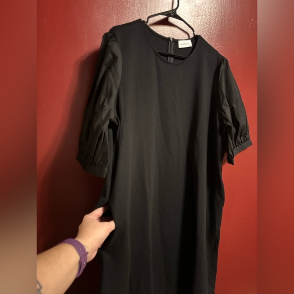 Nordstrom Black Maxi Dress Womens XXL Ponte Knit  Classic Chic Elegant Party - Picture 3 of 9